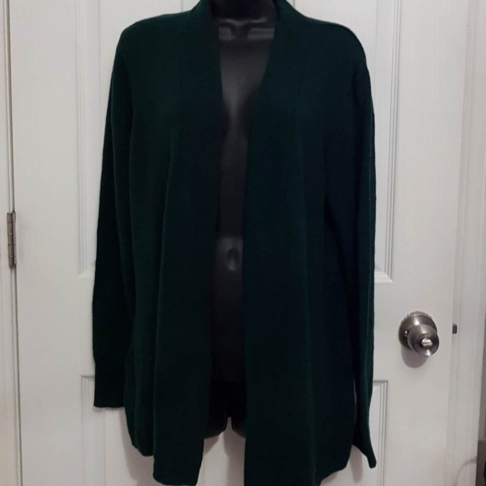 NWT Talbots Green Cardigan sz Large